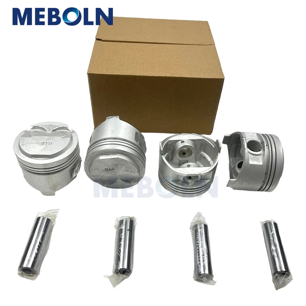 Engine Piston +Piston Ring Set For Totoya 4E-FE 5E-FE Corolla Saloon E11 1.4L Starlet EP91 1.3L Auto Car Accessories 13101-11101 view 3