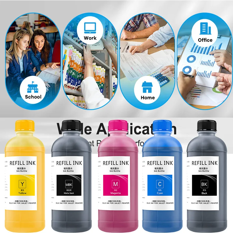 หมึก PFI-1000 PFI1000 ชุดหมึกเติมสําหรับ Canon imagePROGRAF PRO-1000 PRO1000 PRO 1000 เครื่องพิมพ์ 500ML ชุดหมึกสีย้อม