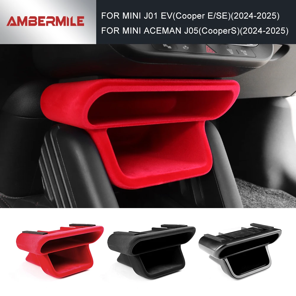 Für Mini Cooper E SE J01 EV J05 Aceman 2024 2025 Auto Zentrale Steuerung Lagerung Box Trim Zentrale