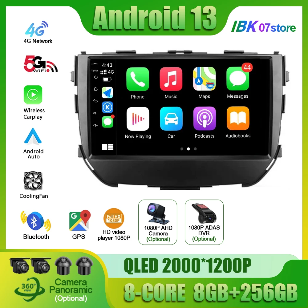 

Car Radio Multimedia Video GPS For Suzuki Vitara Brezza 2016 - 2019 Android 13 GPS Navigation Carplay Screen Stereo