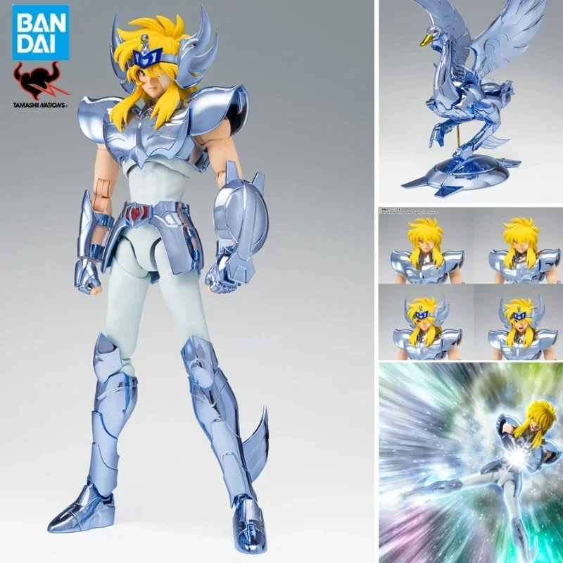 In Stock Original Bandai Saint Seiya EX Saint Cloth Myth Final Glacier White Bird Cygnus Movable Figure Toy Gift