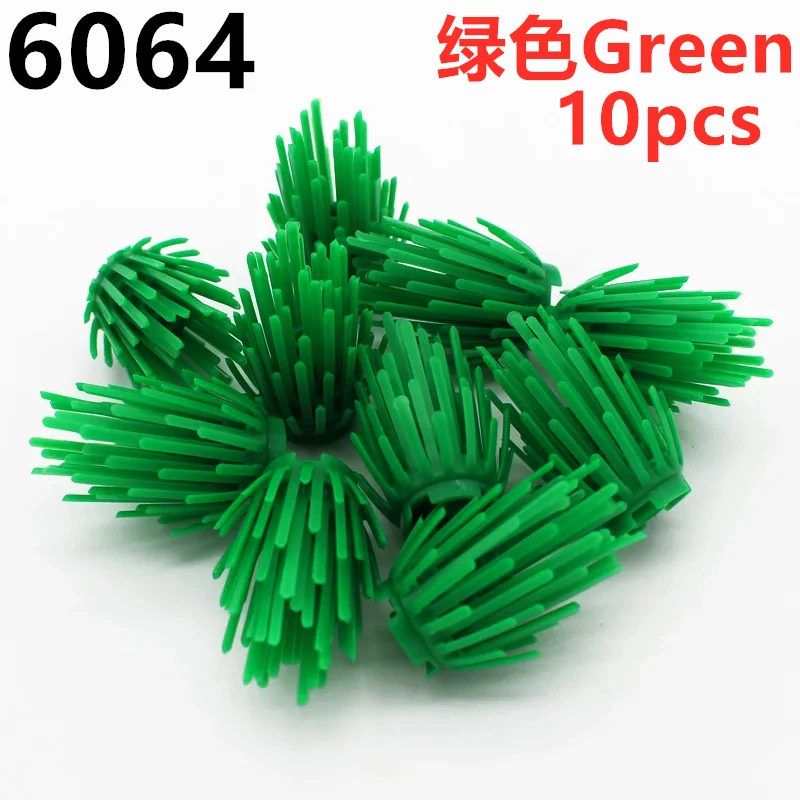 Buildings Blocks Plants Tree Leaf Flower 32606 6064 2417 2423 3741 2435 33291 6255 DIY Compatible Parts Grass Bush Military City