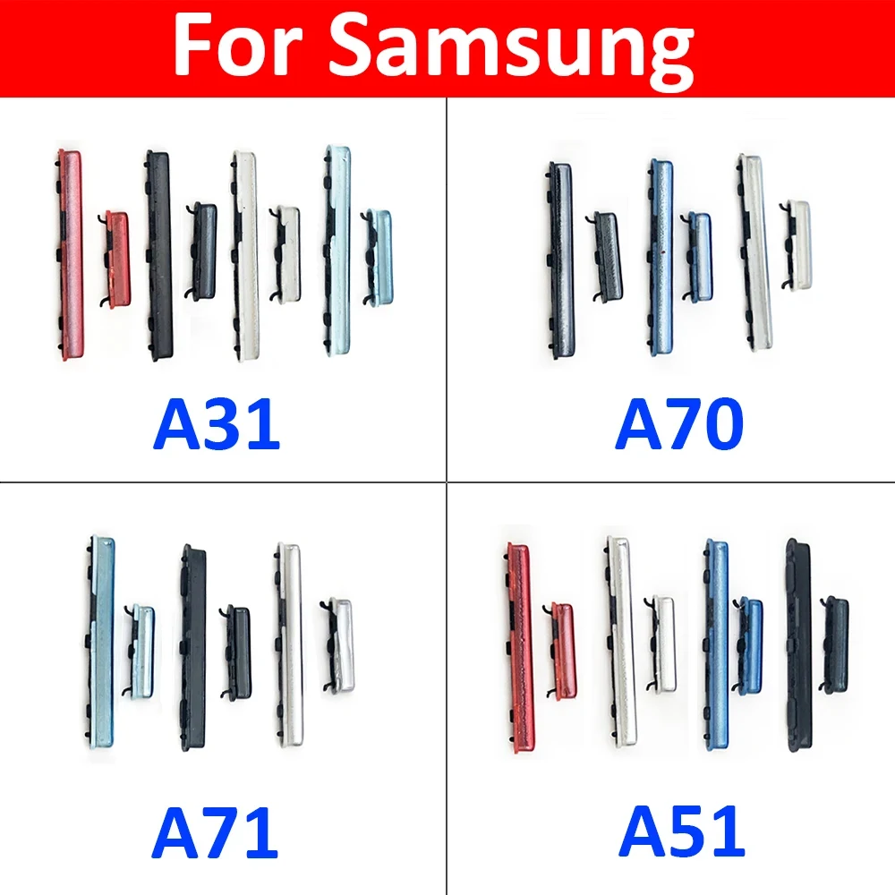 50Pcs, New For Samsung A10 A20 A30 A50 A70 A31 A51 A71 A10s A20s A21s A30s A50s Power Button Volume Side Button Key