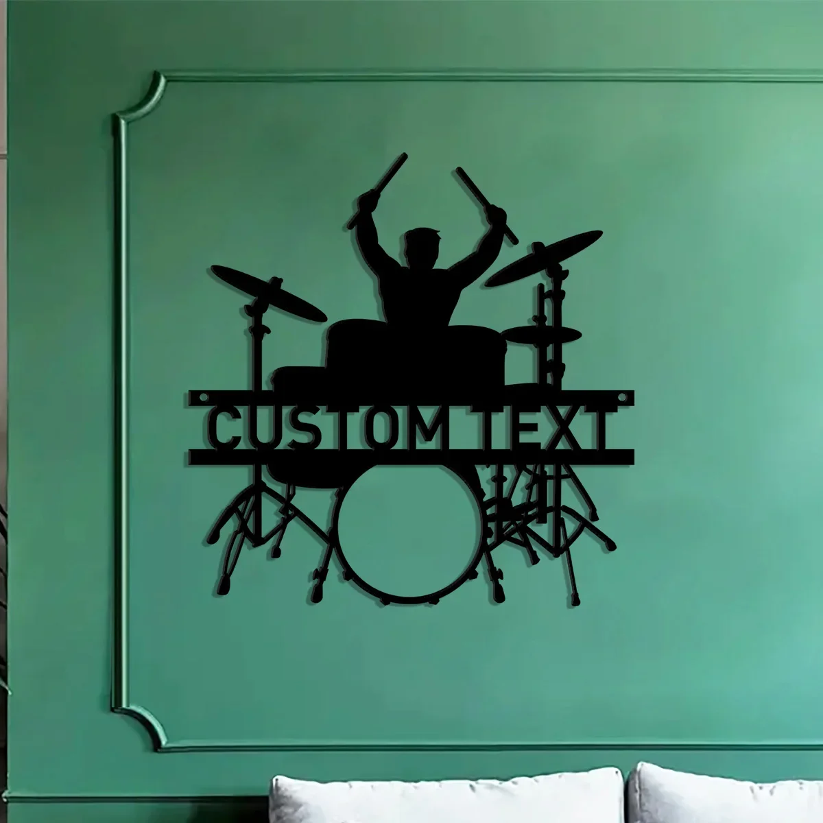 Custom Personalized Drummer Name Metal Wall Drummer Sign, Music Studio Sign, Drum Wall Decor, Birthday Gifts, Gift For Son