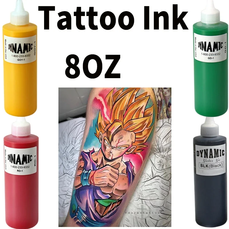 

Multi-color Tattoo Ink 240ml Makeup Novices To Practice TBK Black Tattoo Pigment Supplies Dynamic Professional Official Pigment