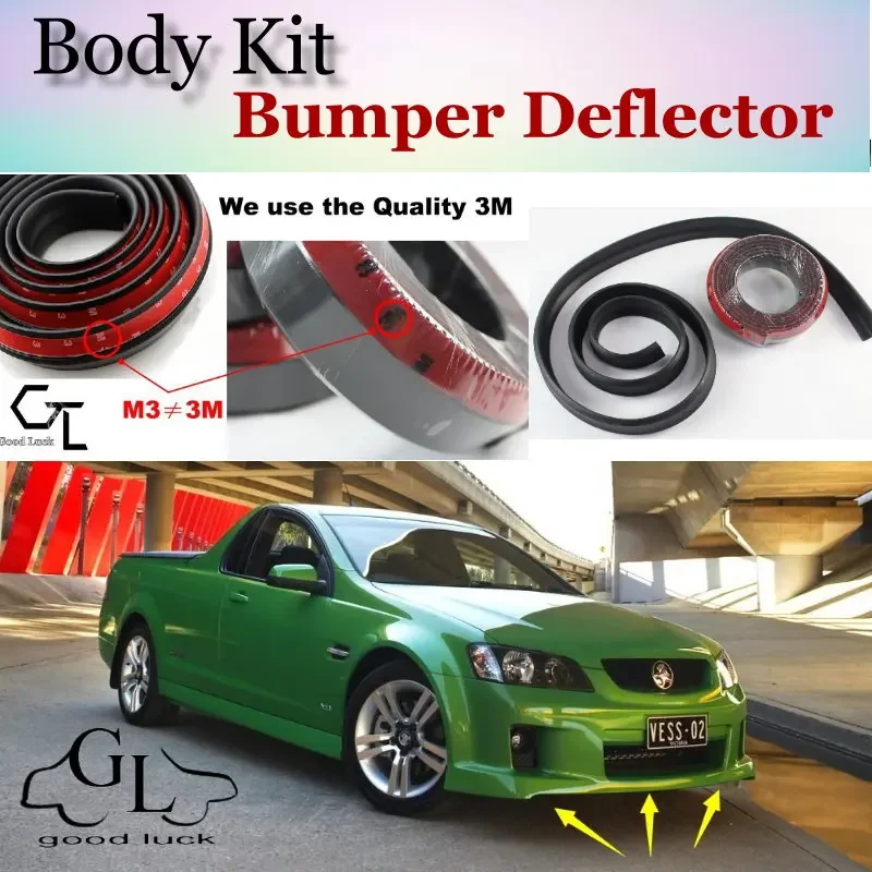 For Holden Ute Bumper Lip Deflector Lips GOOD LUCK SHOP Front Skirt Spoiler For Car Tuning / TOPGEAR Body Kit / Strip