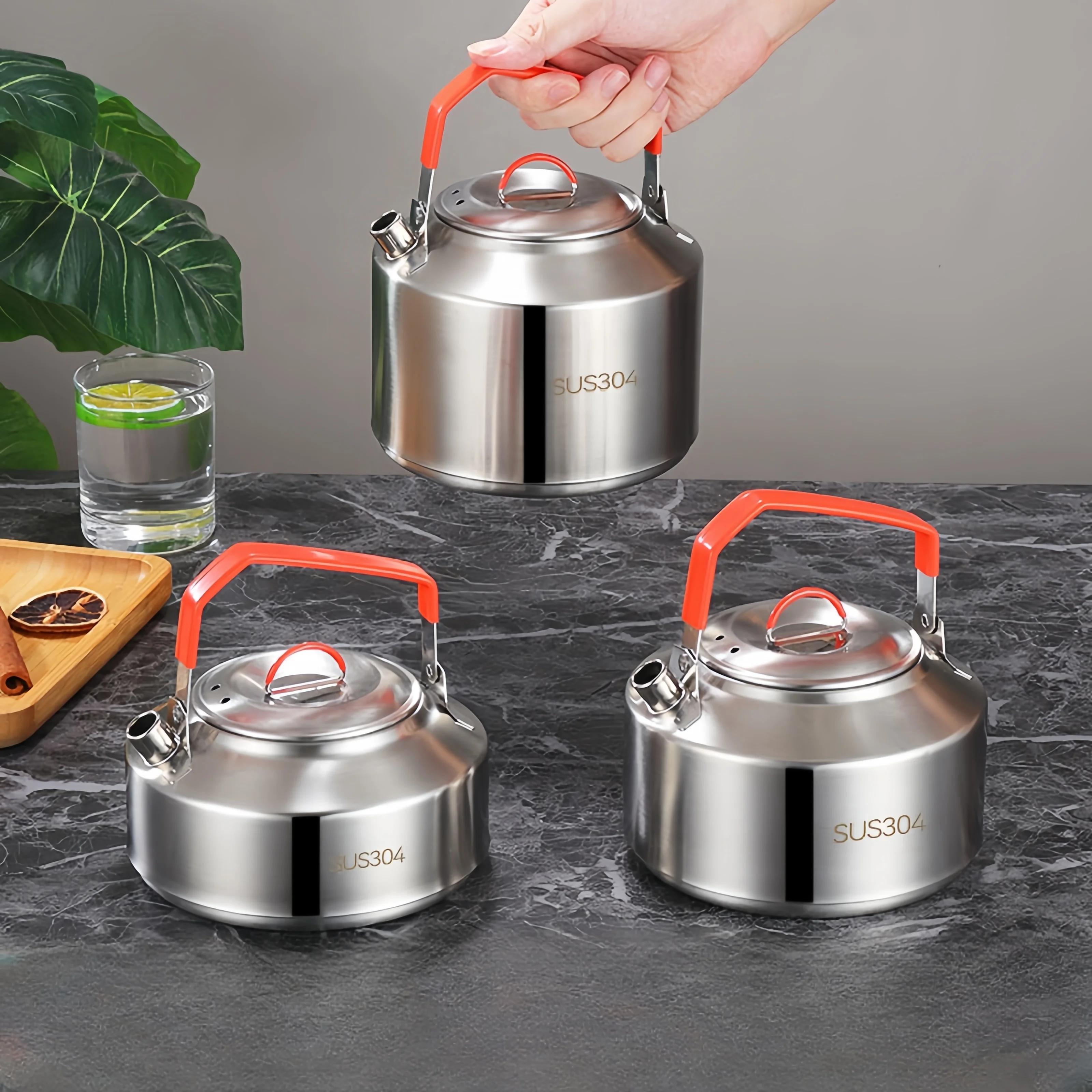 Camping Cooking Set 2 Person - 304Stainless Steel Capsules for Picnic, Portable