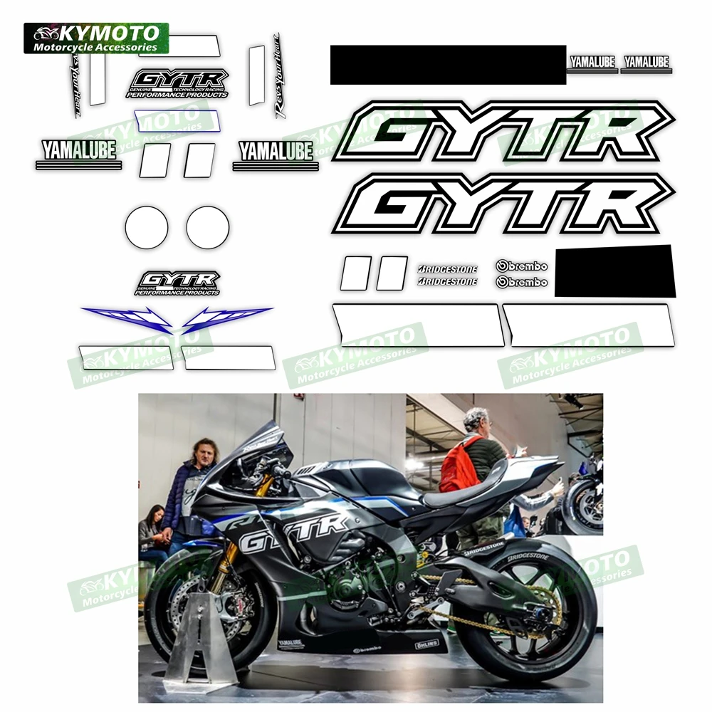 for Yamaha YZF-R7 YZF R7 GYTR Motorcycle Accessories Sticker Fairing Decoration Full Car Reflective Waterproof Decal Kit