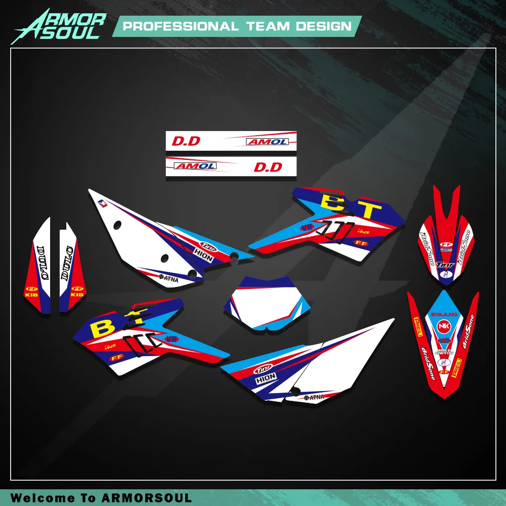 

New Style Team Graphics Decal Sticker Deco For Beta 4T RR 350 390 400 430 450 2010 - 2012 RR350 RR390 RR400 RR430 RR450