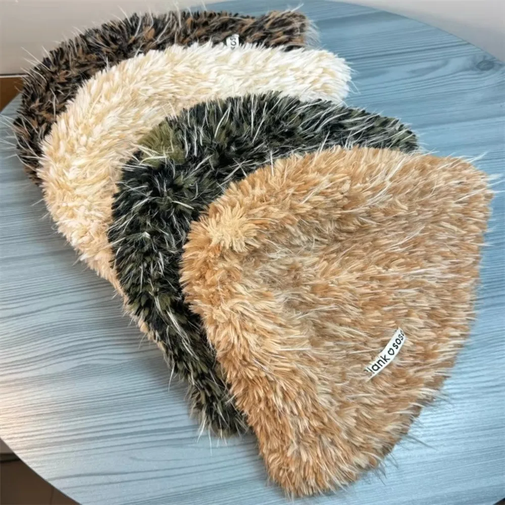 

Высококачественная рыбацкая шапка в стиле ретро, теплая плюшевая шапка, утолщенная мягкая зимняя шапка унисекс