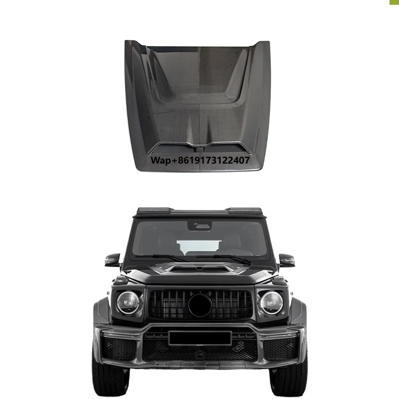 

2025 New g Class W465 B800 Carbon Fiber Parts Hood Scoop G400 G500 G550 G63 Bonnet W465 Front Carbon Hood Black 2025