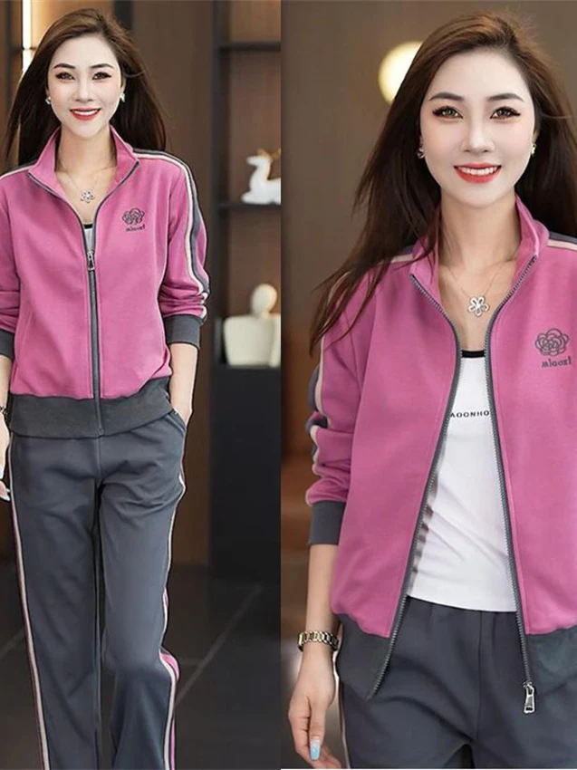 

Slimming Sports Set Maternity Spring Autumn plus Size Hoodie Two Piece Suit Korean Style High Waist Long Pants Casual Wear