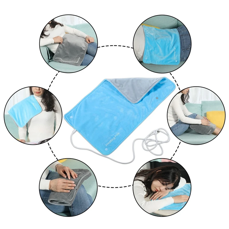 Graphene Heating Cushion Blanket Office Seats Pad Warmer Pad Heating Cushion With Type C Cable Fast-Heating (B)