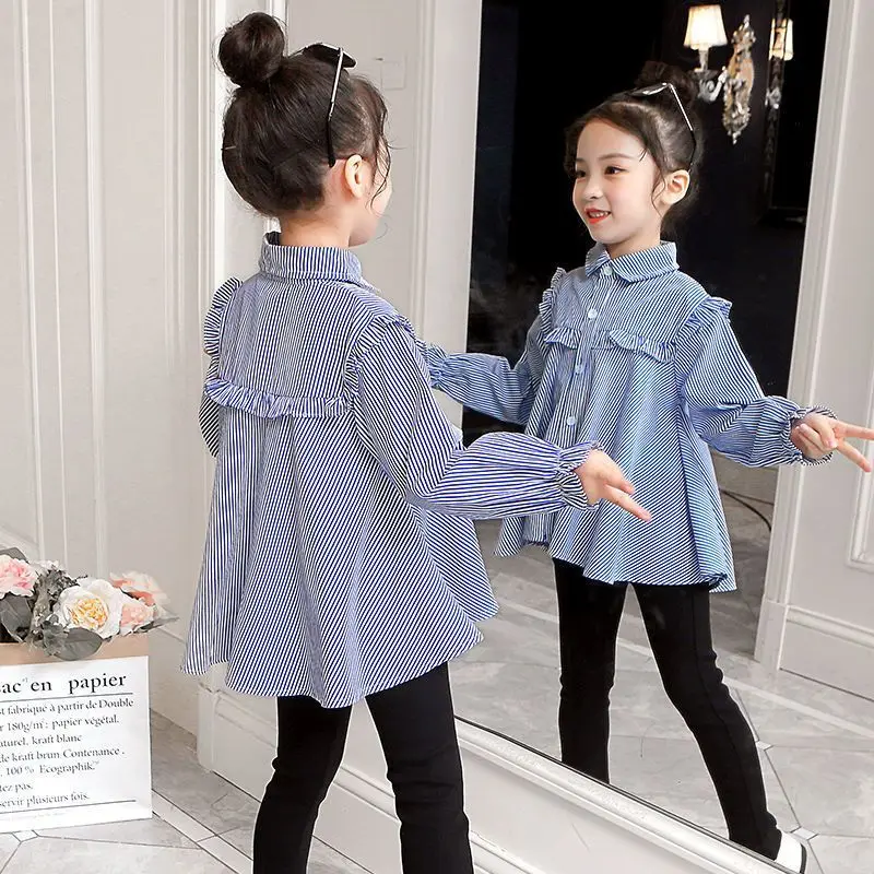 Kids Girls Shirt Tops Clothes Children Baby Girls Korean Fashion Cotton Top T-shirt Clothing Blouse Infant Shirts Chemise Q536