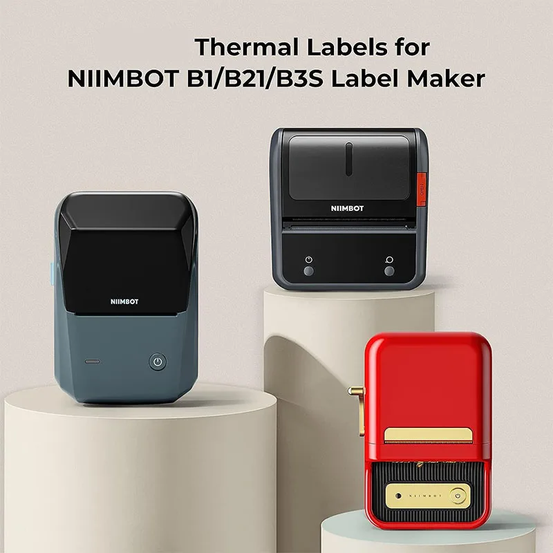 Niimbot Cartoon Pattern Smart Portable Label Printer Thermal Label Paper Waterproof Stickers Fast For B1/B21/B203/B3S Printing