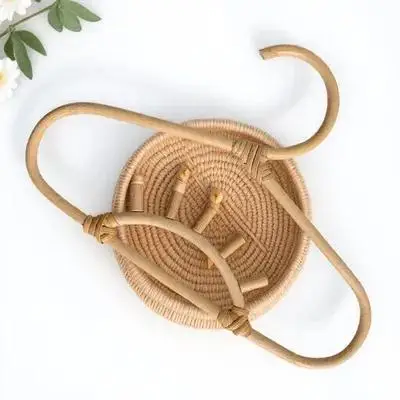 

Rattan Kids Hanger Set of 3 Smooth Lightweight Strong Hold Infant Toddler Shirt Dress Hanger Home Closet Organizer