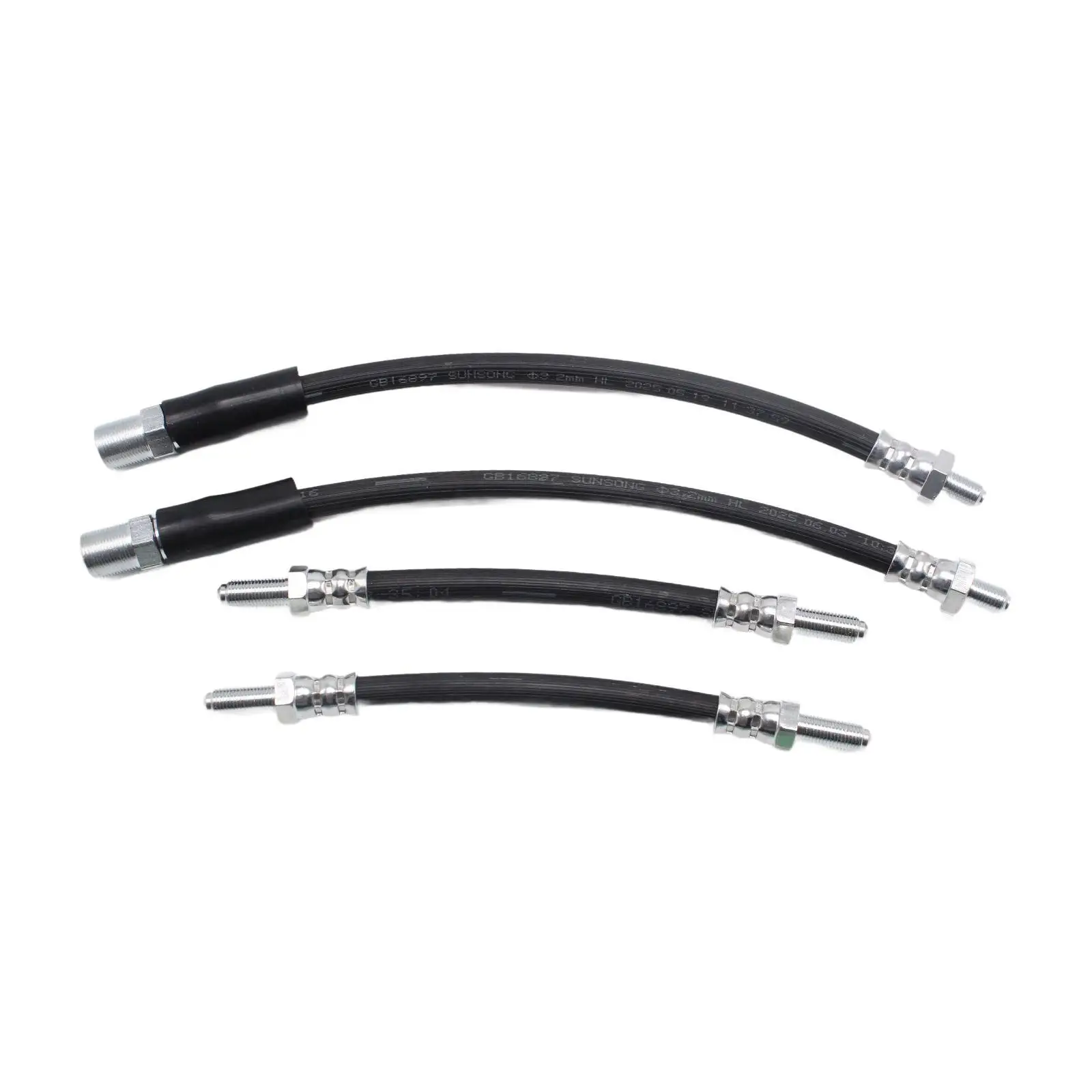 

4 Pieces Brake Hoses Flexible Brake Line Gbh250 High Reliability Sturdy Easily