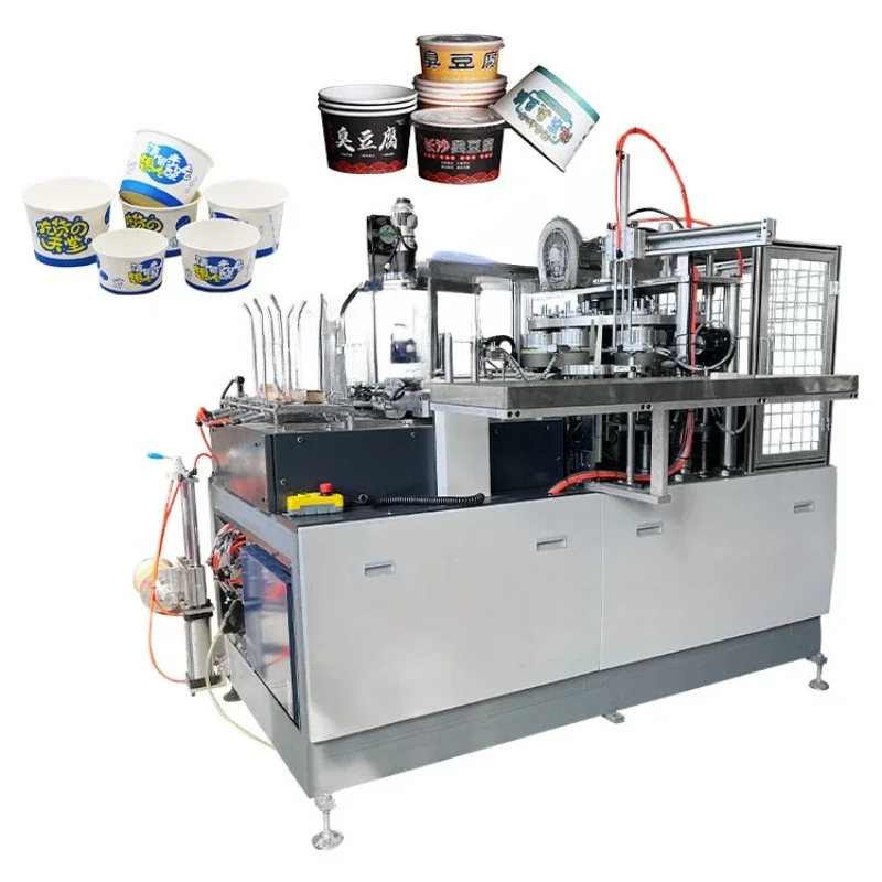 YG Paper Cup Making Machine Automatic Paper Cone Cake Cup Salad Kraft Take Away Rice Soup Paper Bowl Make Machine