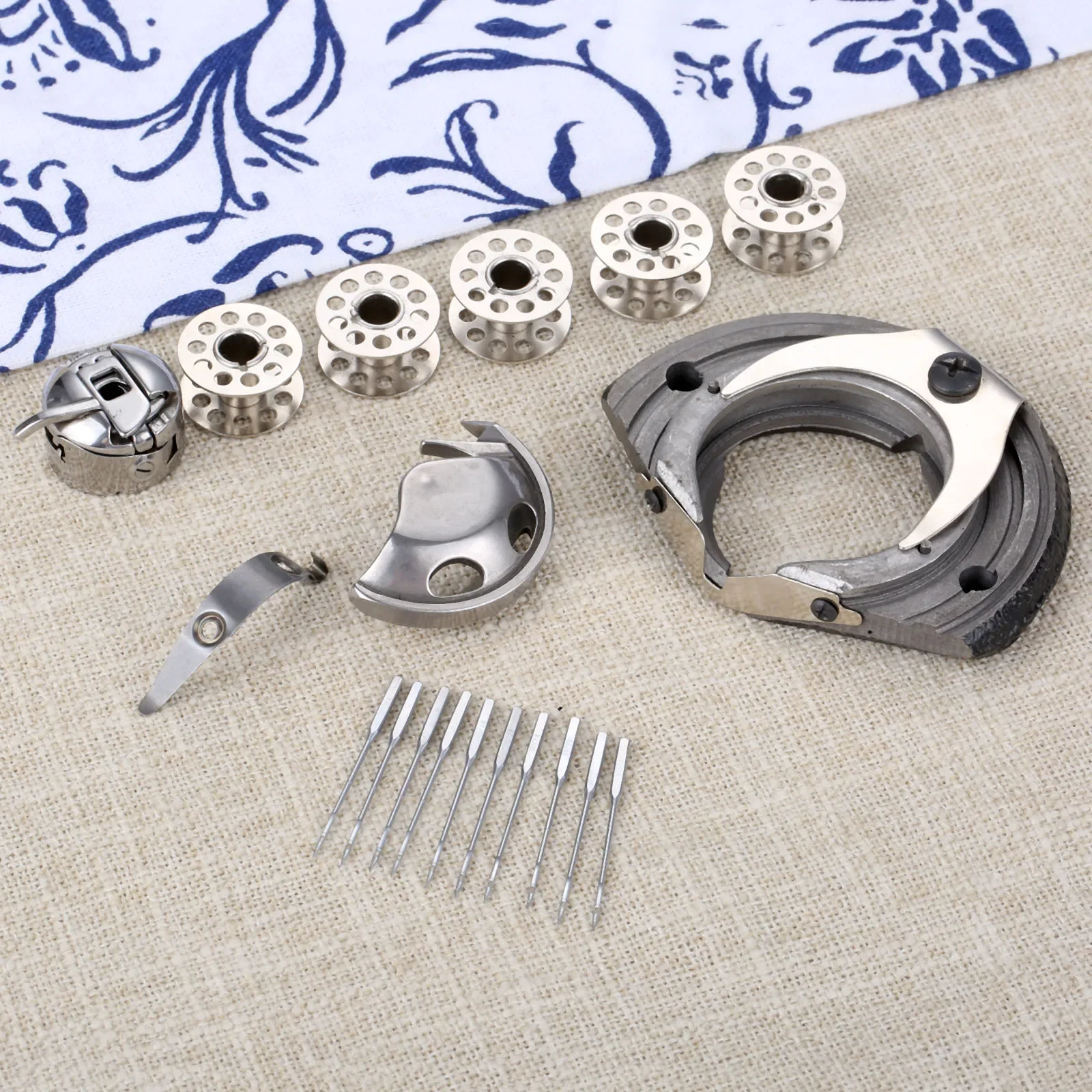 1set Sewing Machine Parts for Old Household Sewing-Machine Anti-Skip Stitch Spare Part Set 6 pcs Accessories Bobbin Shuttle Bed