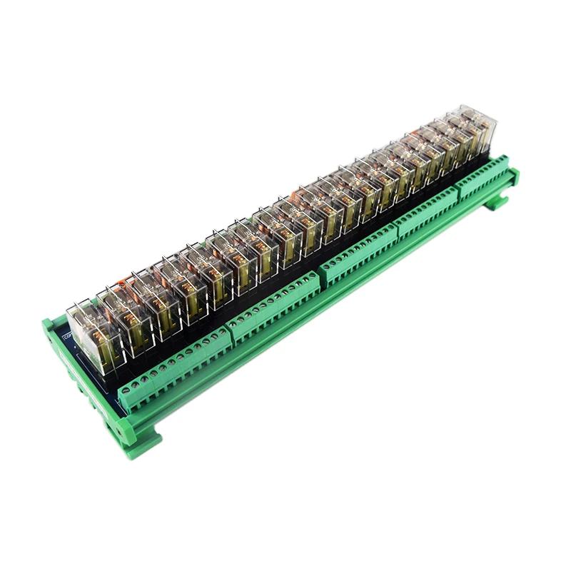 Huaqingjun Módulo de relé de 20 canais SPDT 10A G2R-1 24V 12V Relés eletromagnéticos para máquina de corte