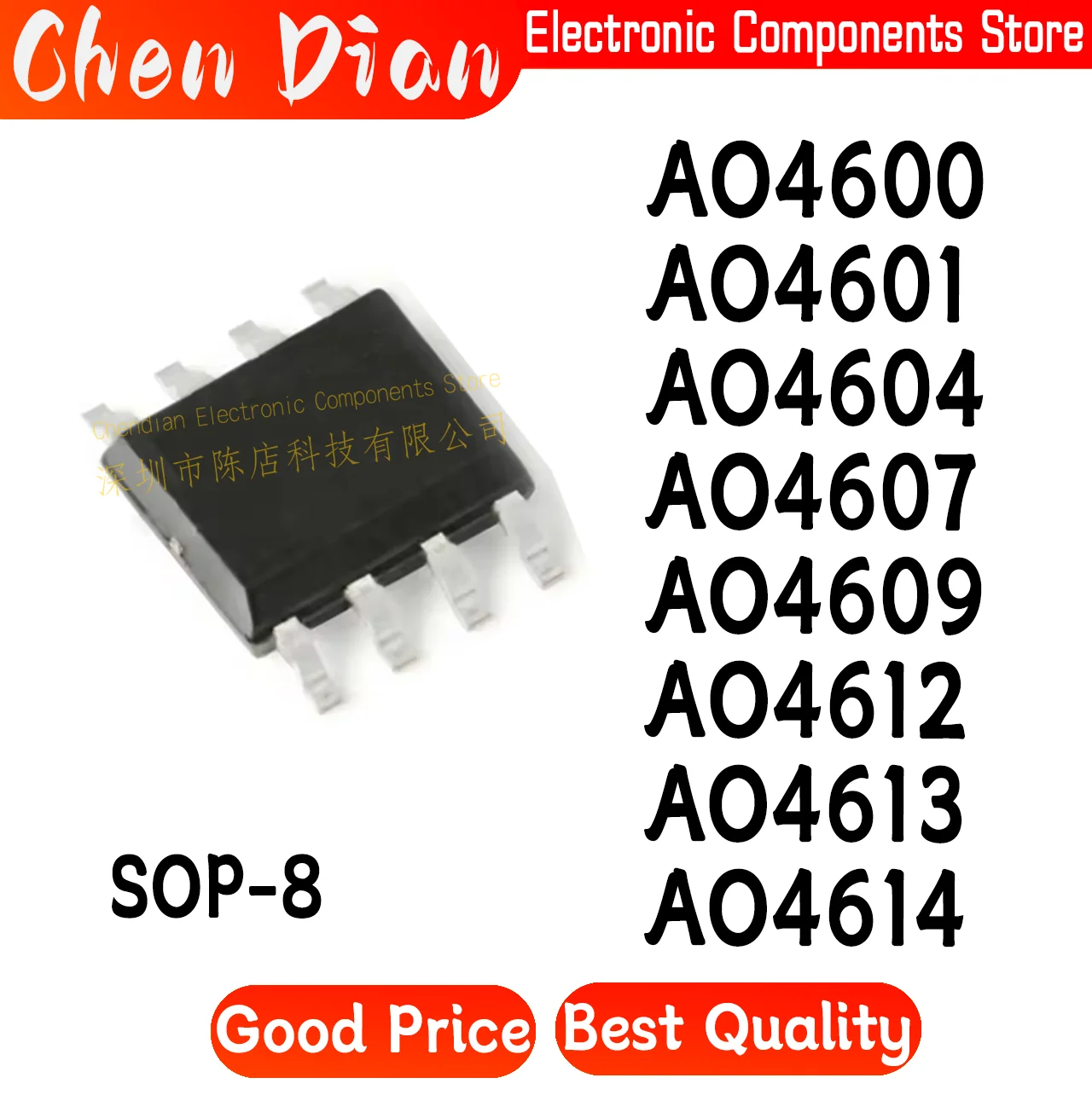 AO4600 AO4601 AO4604 AO4607 AO4609 AO4612 AO4613 AO4614 SOP-8 New Original Genuine