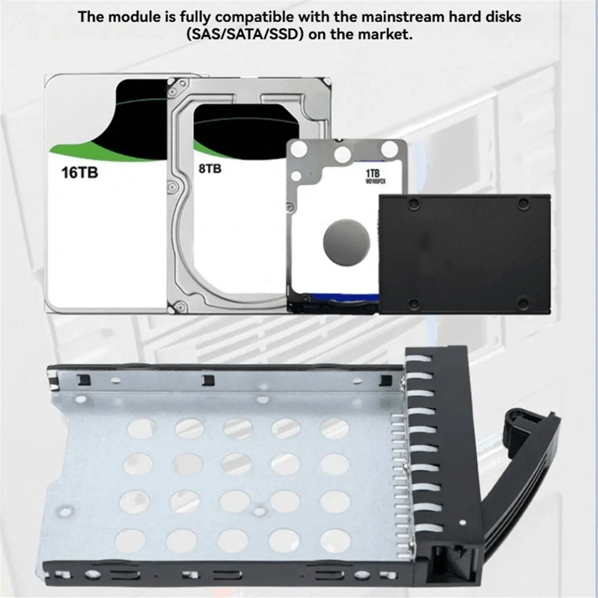 Hot Swappable Hard Disk Cage. Chassis 2 Optical Drive Expansion 3 3.5-Inch HDD with Backplane with Fan