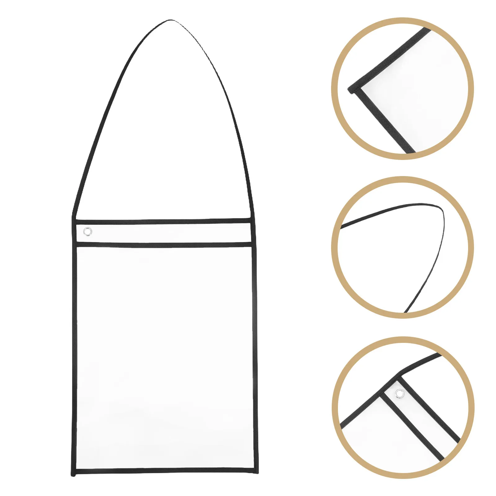 

10Pcs Hanging Job Ticket Holder PVC Sleeves Reusable Dry Erase Work Organizer Plastic Document Pocket for Job Order Shelf Rack