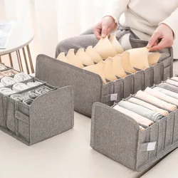 closet organizer for socks home separated underwear storage box 7 grids jeans bra organizer foldable drawer organizer Dormitory