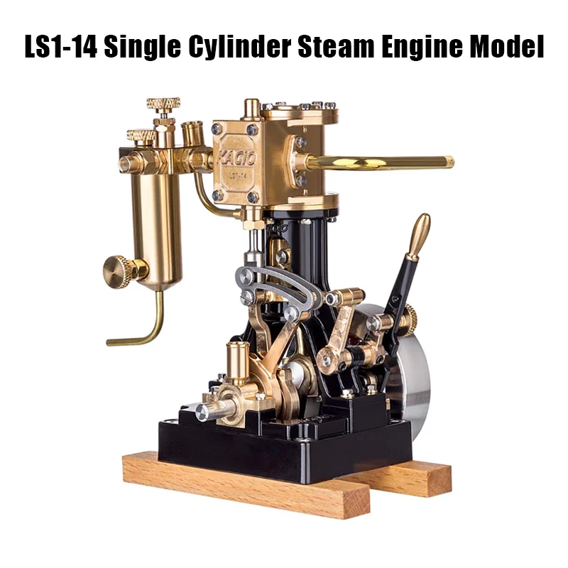 

LS1-14 Линейный одноцилиндровый паровой двигатель с возвратно-поступательным двигателем, подходит для моделей игрушек для лодок длиной 60 см