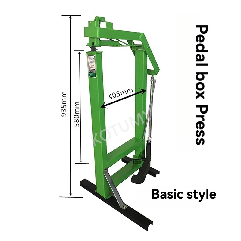 Máquina de encuadernación de cartón, cajas corrugadas, máquina de sellado de cartón operado por pie