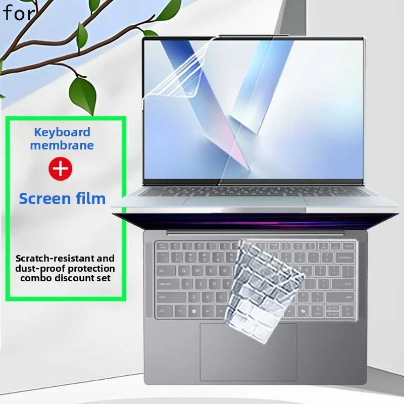 For Lenovo IdeaPad 5 2-in-1 14KP10/14IAL10 laptop screen film keyboard film ultra clear anti glare and anti blue light protector