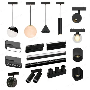 Ultradünne magnetische Schienenleuchte, dimmbar, 6 mm Schiene, Oberflächenmontage, moderne Flutlicht-Spot-LED-Lampe, intelligentes Gateway, Smart Tuya Zigbee