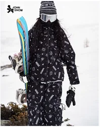 John Snow Men's And Women's Warm Outdoor Ski Suit Waterproof Breathable Snowboarding Jacket And Coats Winter Snow Clothing