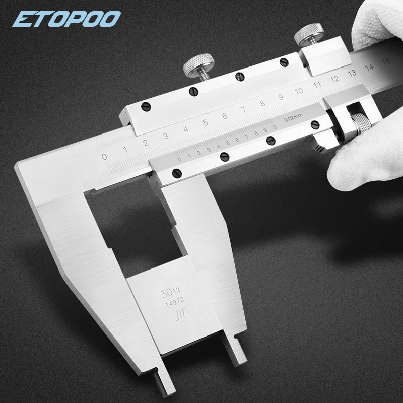 Imagem -04 - Pinça de Vernier Aberto em Ferramenta de Medição a Laser Micrômetro 0600 mm 0500 mm Aço Inoxidável