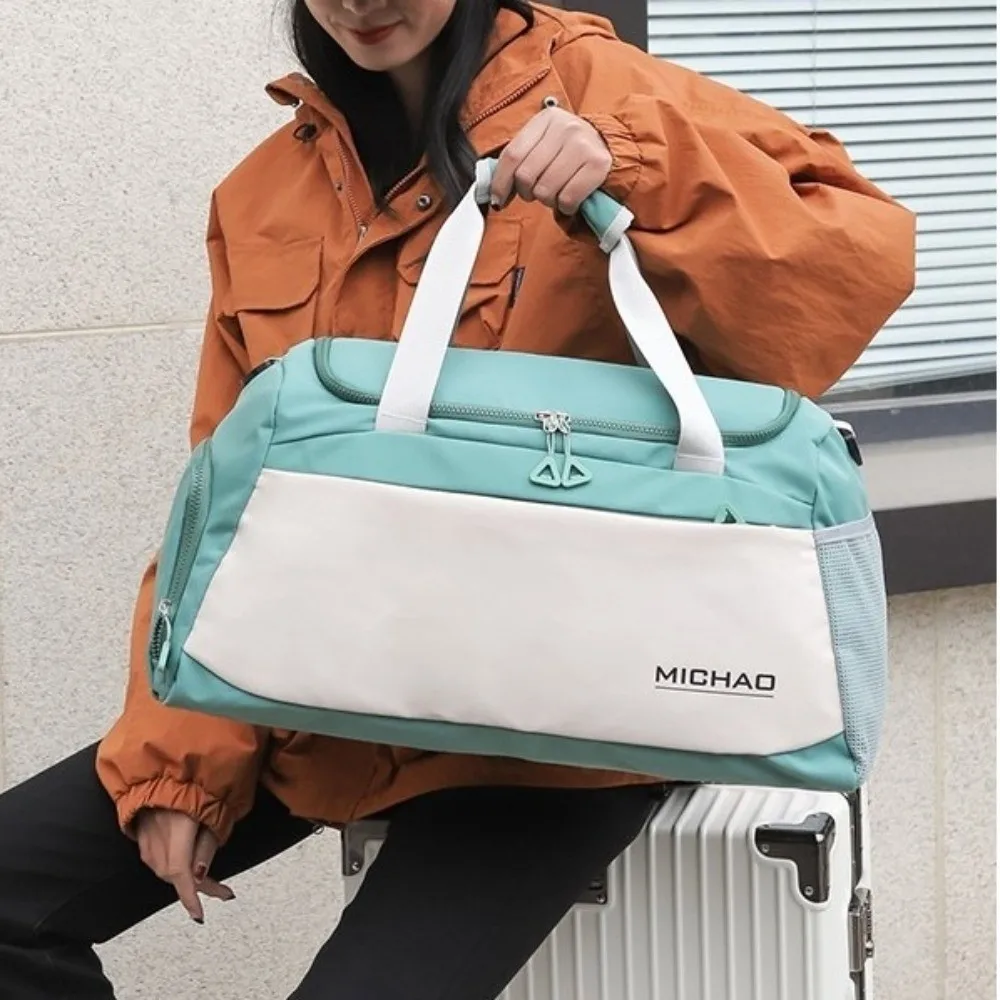 

Wet Dry Separation Travel Duffel Bag Waterproof Durable Travel Luggage Bag Wear resistant Multi Pocket Gym Shoulder Bag Men