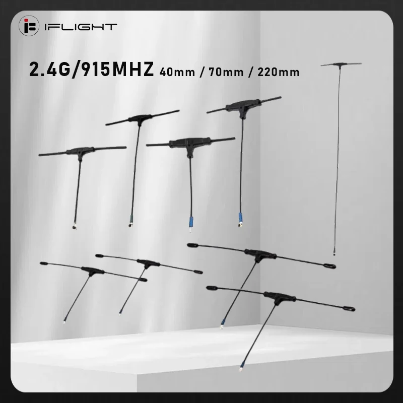 

2 шт. антенна приемника IFlight ELRS 2,4G/915 МГц 40 мм/70 мм/220 мм IPEX для FPV Фристайл дальнего действия DIY Запчасти