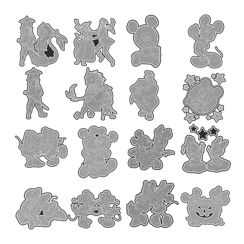 Disney Metal Cutting Die is Suitable For DIY Photo Album Scrapbook 3D Creative Decoration Animation Donald Mickey 2023 New