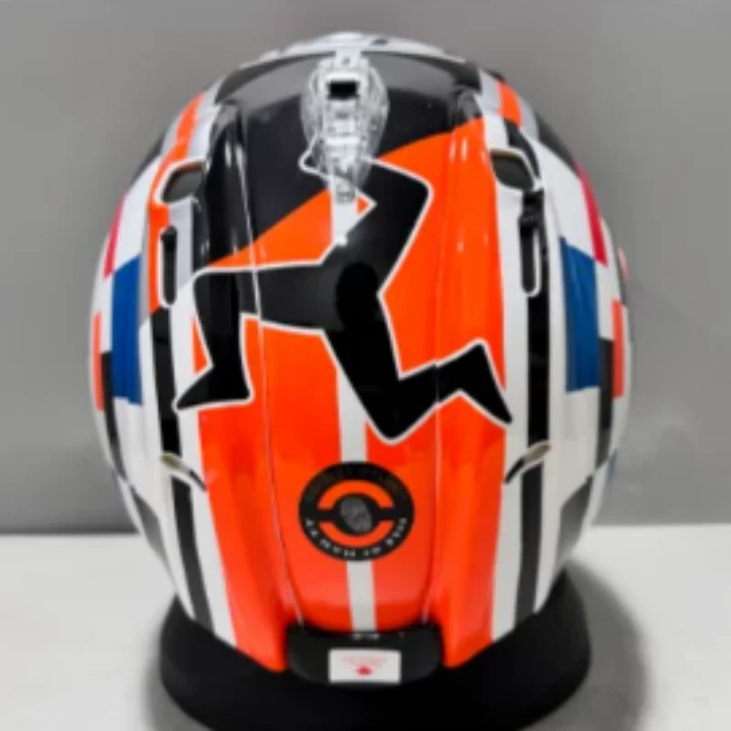 Integralhelm für Motorräder RX7X Top Orange Isle of Man TT Helm für Motocross-Rennen Motorradhelm Casco De Motocicleta