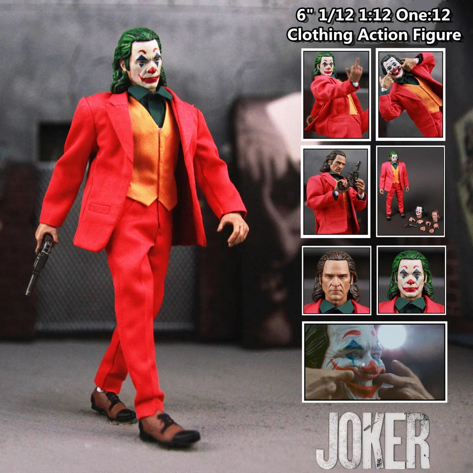 ジョーカーのアクションフィギュア,ピエロの顔,ジョアキンの