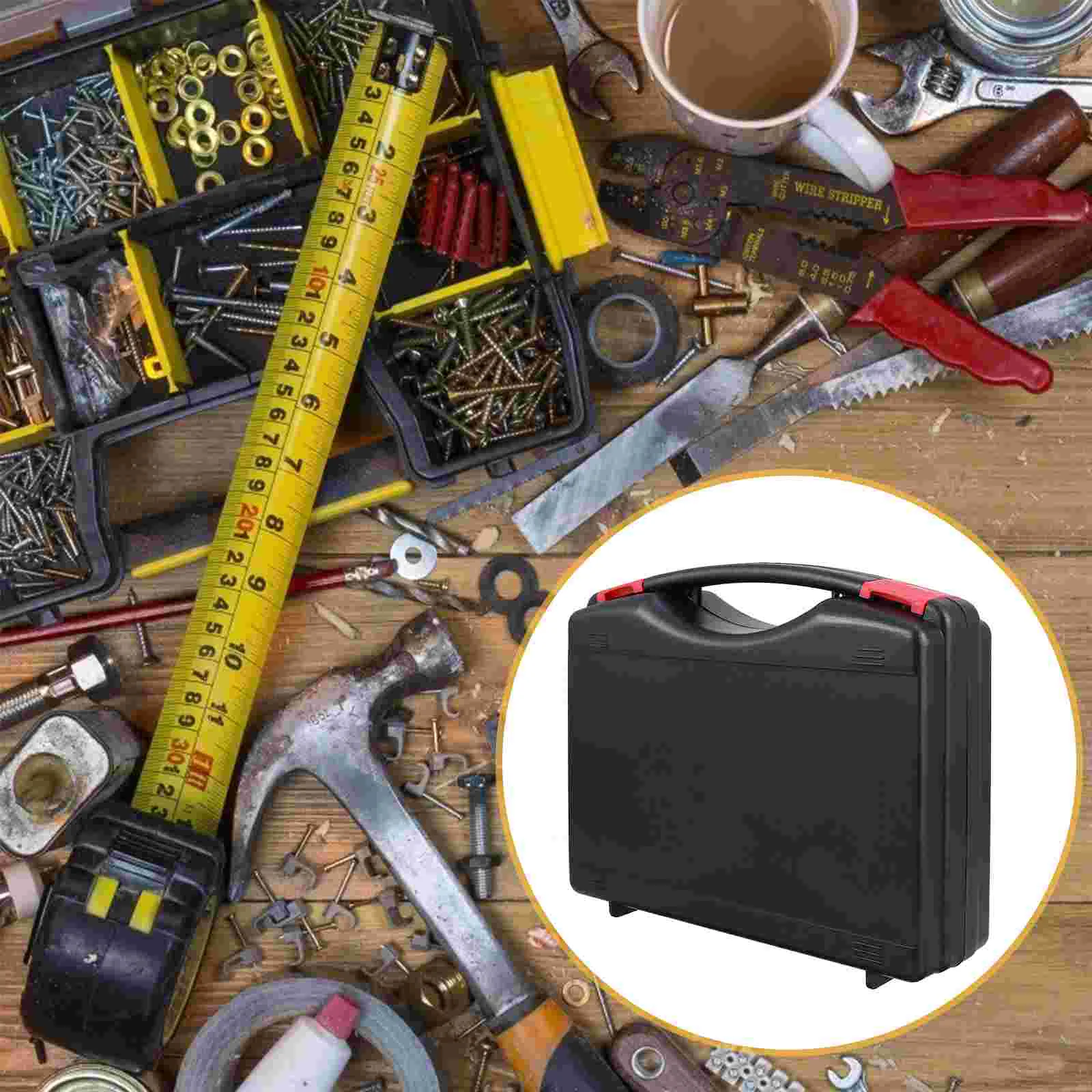 Gereedschapskist Stijve koffer Tas Organisator op wielen Grote aktetas Plastic stapelbare draagbare opslagcontainers Tote gereedschapskist