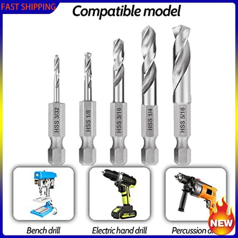 

Especial 1/4 Hex Shank Drill Bit Set 10PCS Stubby Drill Bit Set For Metal M2 Short Length Drill Bit Steel For Quick Change Chuck