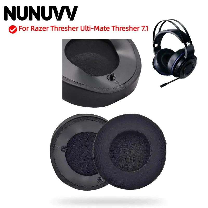 

For Razer Thresher Ulti-Mate Thresher 7.1 Headphones Memory Foam Ear Cushions High Quality Earpads Leather case Earmuff