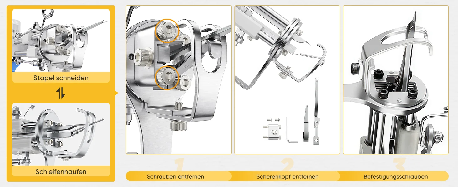 Tufting-Pistole 2-in-1-Set mit Stoff, Teppichschneider 5-40 Stiche/Sek. Einstellbare Geschwindigkeit Elektrische Teppichpistole, 7-21mm Beflockungsmaschine – Detail 1