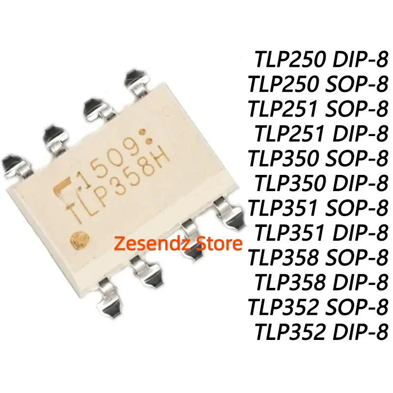 10Pcs/Lot TLP250 TLP350 TLP251 TLP351 TLP358 TLP352 DIP DIP-8 SOP-8 SOP optoisolator photoelectric coupler IC