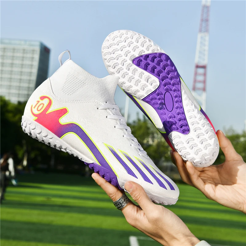 

Men's Soccer Shoes Women Football Boots Non-Slip Cleats Zapatos De Fútbol Sneakers Teenagers Outdoor Breathable Sport Footwear