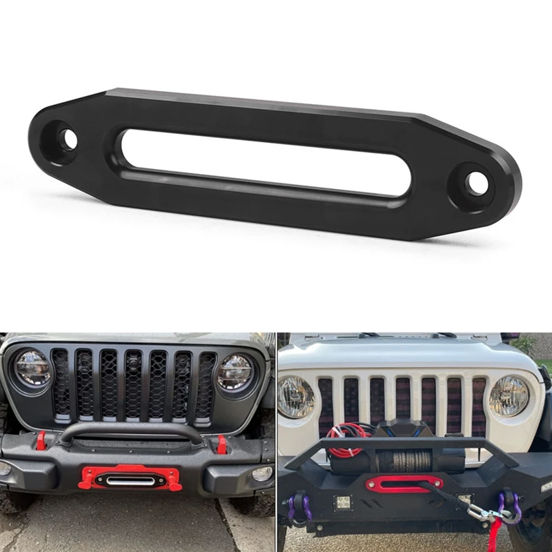 1 Pcs 10 Inch 254MM Aluminum Hawse Fairlead 8000-15000 Lbs Synthetic Mount -Winch Rope For SUV ATV UTV