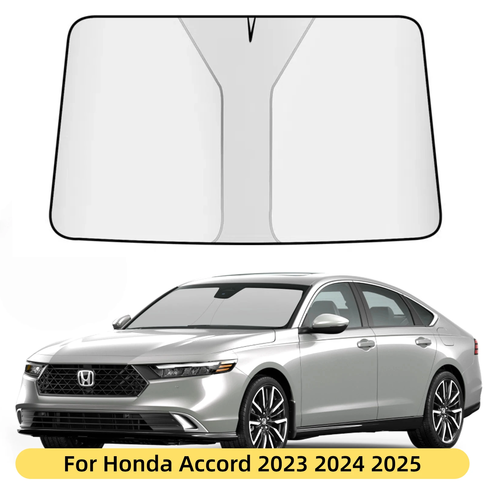

Для Honda Accord 2023 2024 2025 лобовое стекло автомобиля солнцезащитный козырек на лобовое стекло переднее окно солнцезащитный козырек козырек авто интерьер защита от ультрафиолета