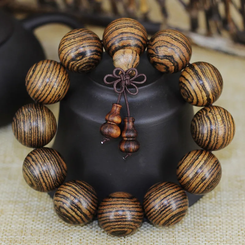 

Supply of Purple Oil Wood Tiger Skin Sandalwood Bracelet 2.0 Buddha Beads 108 Beads Prayer Beads Bracelet