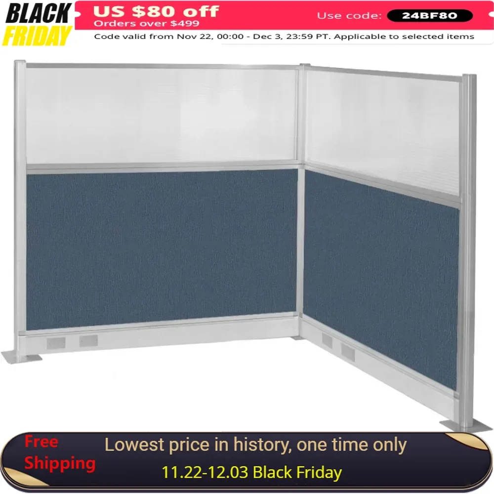 Pre-Configured Hush Panel Electric Cubicle ， Workstation Divider Walls ，Cubicle Privacy Panels | Office Partition Walls