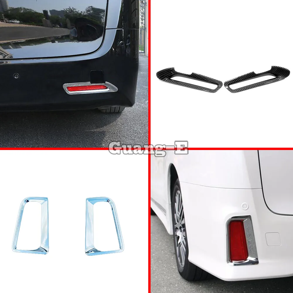 

For Toyota Alphard Vellfire 2016 2017 2018 2019 2020 ABS Plastic Eyebrow Rear Fog Light Frame Decoration Exterior Accessories